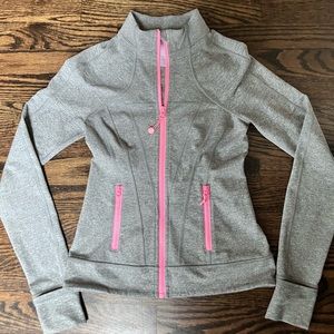 Ivivva Lululemon Grey and Pink Define Jacket